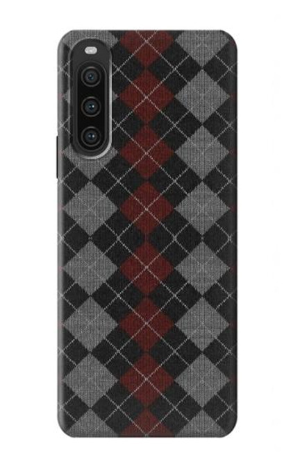 W3907 Sweater Texture Hülle Schutzhülle Taschen und Leder Flip für Sony Xperia 10 V