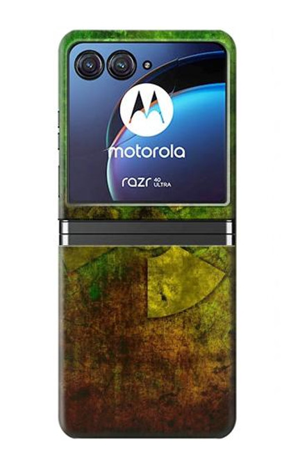 W3202 Radioactive Nuclear Hazard Symbol Hülle Schutzhülle Taschen Flip für Motorola Razr 40 Ultra