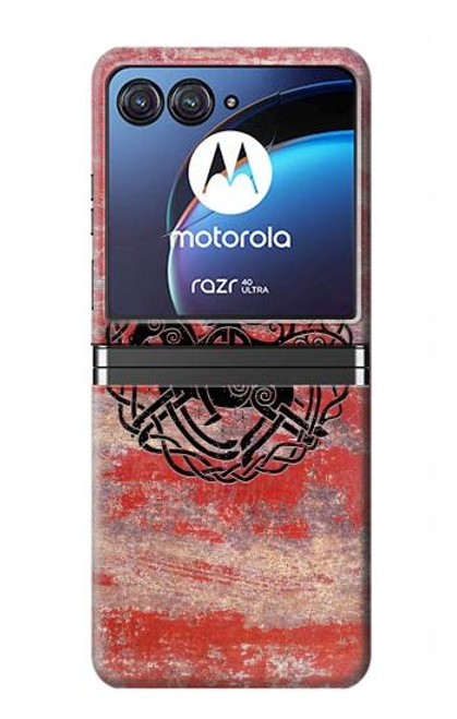 W3831 Viking Norse Ancient Symbol Hülle Schutzhülle Taschen Flip für Motorola Razr 40 Ultra