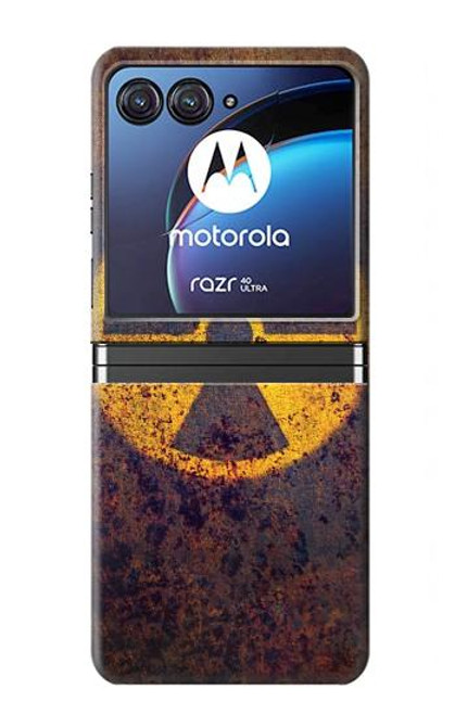 W3892 Nuclear Hazard Hülle Schutzhülle Taschen Flip für Motorola Razr 40 Ultra