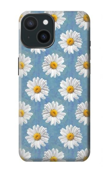 W3454 Floral Daisy Hülle Schutzhülle Taschen und Leder Flip für iPhone 15