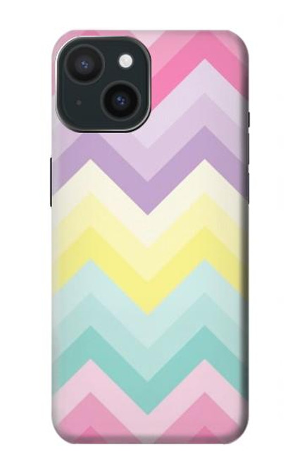 W3514 Rainbow Zigzag Hülle Schutzhülle Taschen und Leder Flip für iPhone 15