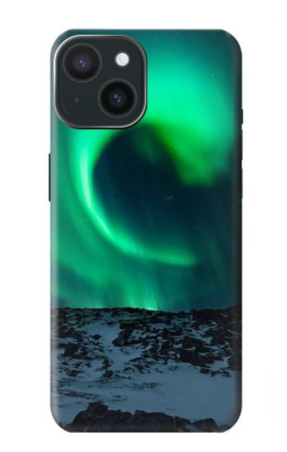 W3667 Aurora Northern Light Hülle Schutzhülle Taschen und Leder Flip für iPhone 15