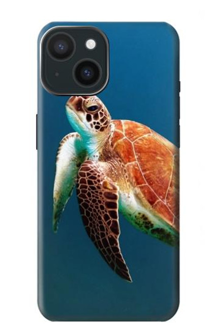 W3899 Sea Turtle Hülle Schutzhülle Taschen und Leder Flip für iPhone 15