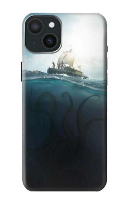 W3540 Giant Octopus Hülle Schutzhülle Taschen und Leder Flip für iPhone 15 Plus