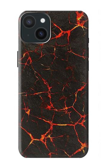 W3696 Lava Magma Hülle Schutzhülle Taschen und Leder Flip für iPhone 15 Plus