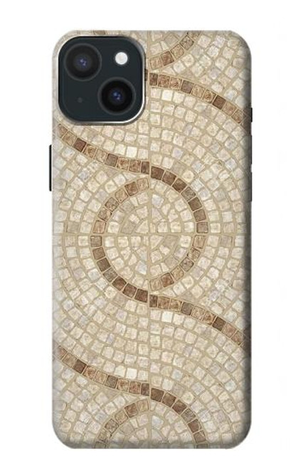 W3703 Mosaic Tiles Hülle Schutzhülle Taschen und Leder Flip für iPhone 15 Plus