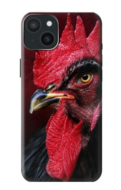 W3797 Chicken Rooster Hülle Schutzhülle Taschen und Leder Flip für iPhone 15 Plus
