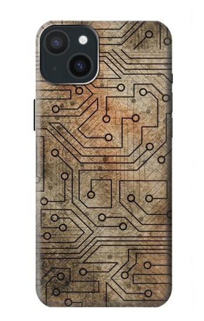 W3812 PCB Print Design Hülle Schutzhülle Taschen und Leder Flip für iPhone 15 Plus