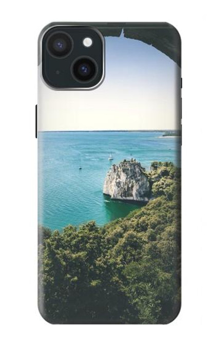 W3865 Europe Duino Beach Italy Hülle Schutzhülle Taschen und Leder Flip für iPhone 15 Plus