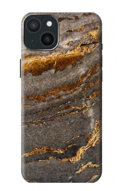 W3886 Gray Marble Rock Hülle Schutzhülle Taschen und Leder Flip für iPhone 15 Plus