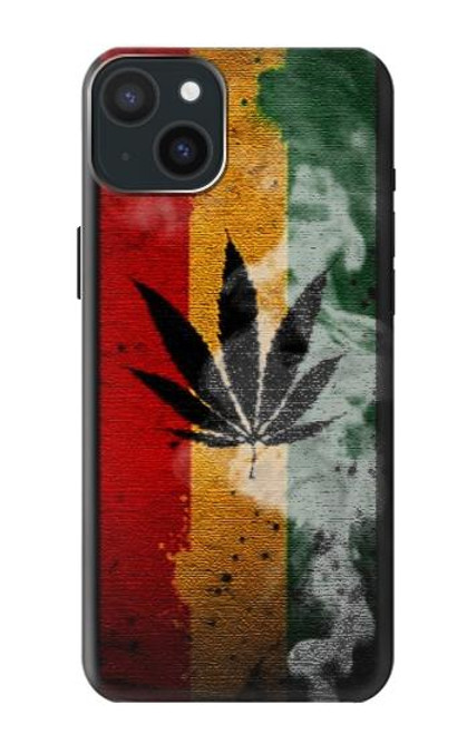 W3890 Reggae Rasta Flag Smoke Hülle Schutzhülle Taschen und Leder Flip für iPhone 15 Plus