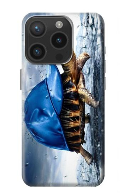 W0084 Turtle in the Rain Hülle Schutzhülle Taschen und Leder Flip für iPhone 15 Pro
