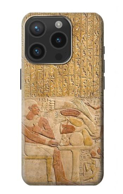 W3398 Egypt Stela Mentuhotep Hülle Schutzhülle Taschen und Leder Flip für iPhone 15 Pro