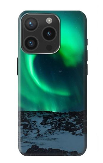 W3667 Aurora Northern Light Hülle Schutzhülle Taschen und Leder Flip für iPhone 15 Pro