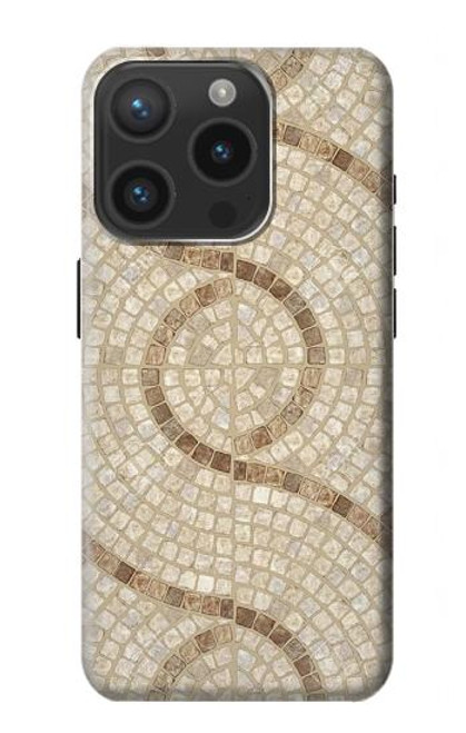 W3703 Mosaic Tiles Hülle Schutzhülle Taschen und Leder Flip für iPhone 15 Pro