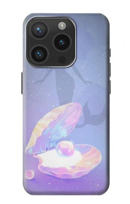 W3823 Beauty Pearl Mermaid Hülle Schutzhülle Taschen und Leder Flip für iPhone 15 Pro