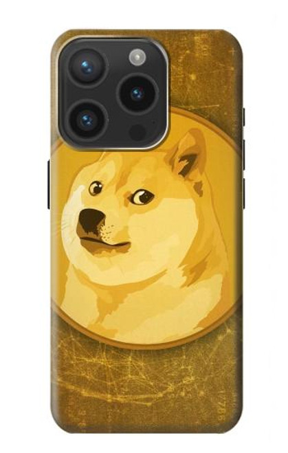 W3826 Dogecoin Shiba Hülle Schutzhülle Taschen und Leder Flip für iPhone 15 Pro