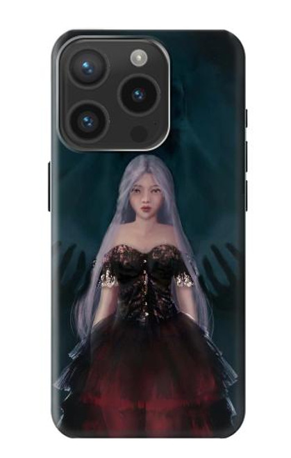 W3847 Lilith Devil Bride Gothic Girl Skull Grim Reaper Hülle Schutzhülle Taschen und Leder Flip für iPhone 15 Pro