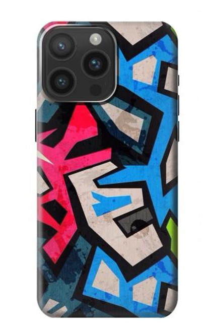 W3445 Graffiti Street Art Hülle Schutzhülle Taschen und Leder Flip für iPhone 15 Pro Max