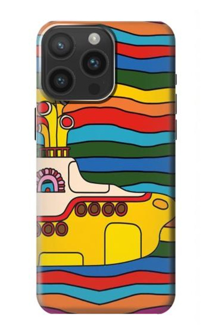 W3599 Hippie Submarine Hülle Schutzhülle Taschen und Leder Flip für iPhone 15 Pro Max