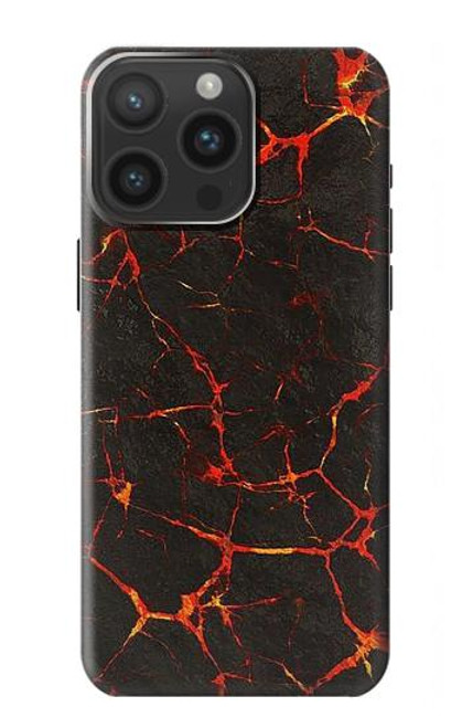 W3696 Lava Magma Hülle Schutzhülle Taschen und Leder Flip für iPhone 15 Pro Max