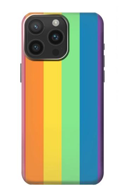 W3699 LGBT Pride Hülle Schutzhülle Taschen und Leder Flip für iPhone 15 Pro Max