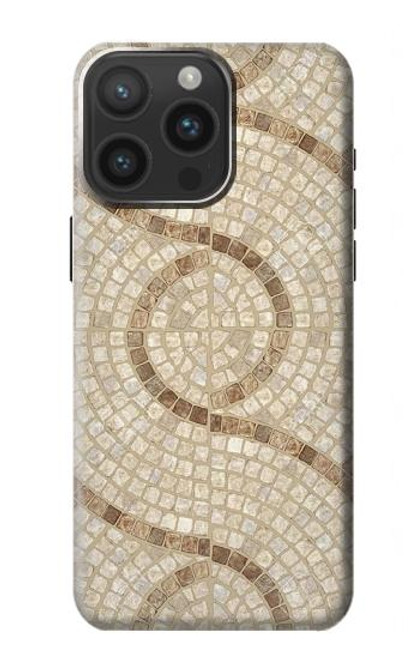 W3703 Mosaic Tiles Hülle Schutzhülle Taschen und Leder Flip für iPhone 15 Pro Max