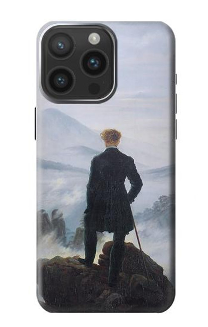 W3789 Wanderer above the Sea of Fog Hülle Schutzhülle Taschen und Leder Flip für iPhone 15 Pro Max