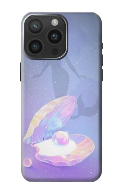 W3823 Beauty Pearl Mermaid Hülle Schutzhülle Taschen und Leder Flip für iPhone 15 Pro Max