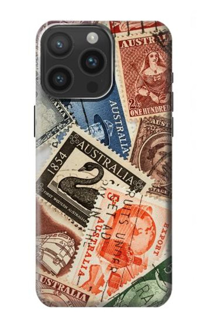 W3900 Stamps Hülle Schutzhülle Taschen und Leder Flip für iPhone 15 Pro Max
