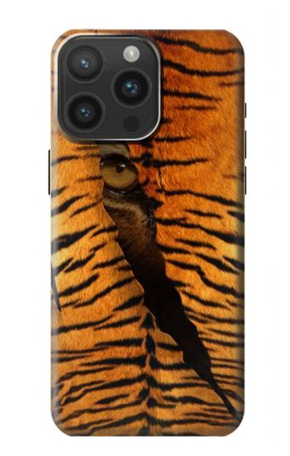 W3951 Tiger Eye Tear Marks Hülle Schutzhülle Taschen und Leder Flip für iPhone 15 Pro Max