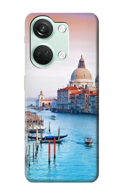 W0982 Beauty of Venice Italy Hülle Schutzhülle Taschen und Leder Flip für OnePlus Nord 3