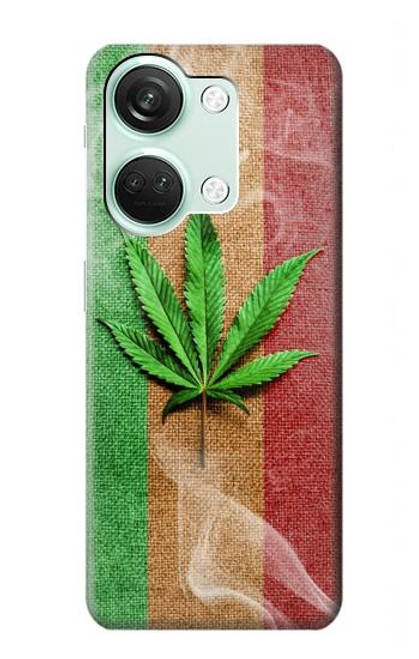 W2109 Smoke Reggae Rasta Flag Hülle Schutzhülle Taschen und Leder Flip für OnePlus Nord 3