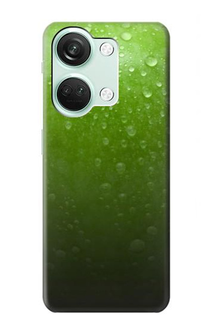 W2475 Green Apple Texture Seamless Hülle Schutzhülle Taschen und Leder Flip für OnePlus Nord 3