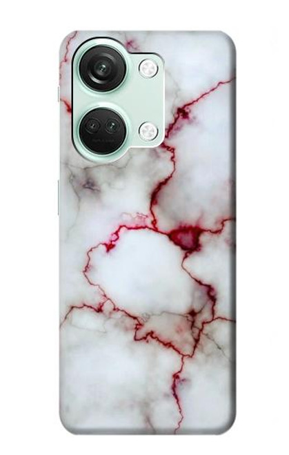 W2920 Bloody Marble Hülle Schutzhülle Taschen und Leder Flip für OnePlus Nord 3