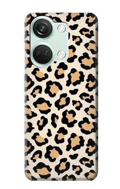 W3374 Fashionable Leopard Seamless Pattern Hülle Schutzhülle Taschen und Leder Flip für OnePlus Nord 3