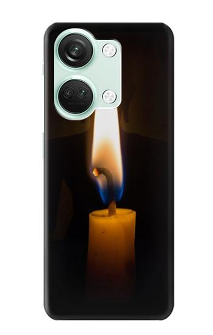 W3530 Buddha Candle Burning Hülle Schutzhülle Taschen und Leder Flip für OnePlus Nord 3