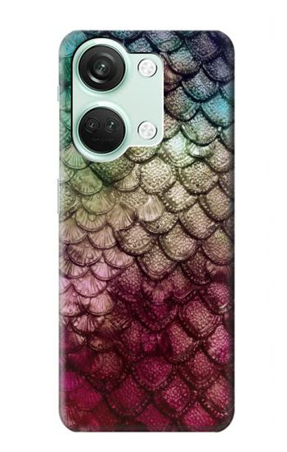 W3539 Mermaid Fish Scale Hülle Schutzhülle Taschen und Leder Flip für OnePlus Nord 3