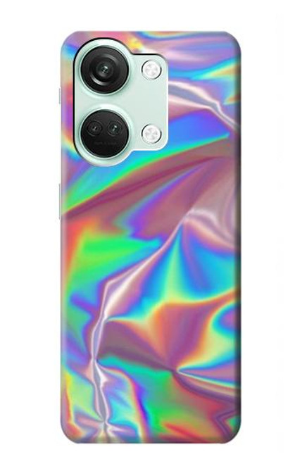 W3597 Holographic Photo Printed Hülle Schutzhülle Taschen und Leder Flip für OnePlus Nord 3