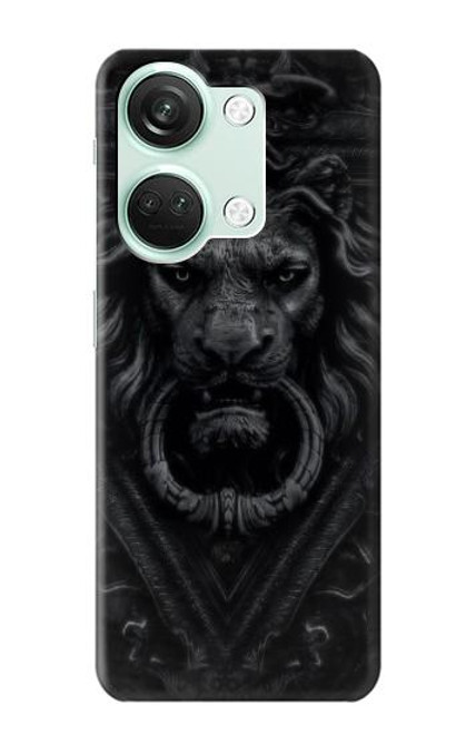 W3619 Dark Gothic Lion Hülle Schutzhülle Taschen und Leder Flip für OnePlus Nord 3