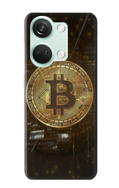 W3798 Cryptocurrency Bitcoin Hülle Schutzhülle Taschen und Leder Flip für OnePlus Nord 3