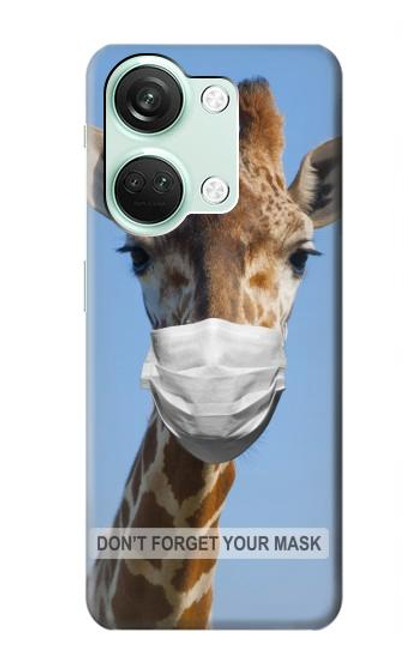 W3806 Funny Giraffe Hülle Schutzhülle Taschen und Leder Flip für OnePlus Nord 3