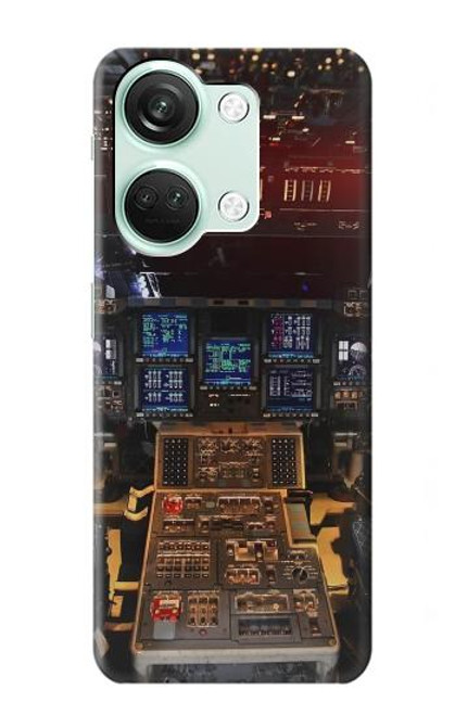 W3836 Airplane Cockpit Hülle Schutzhülle Taschen und Leder Flip für OnePlus Nord 3