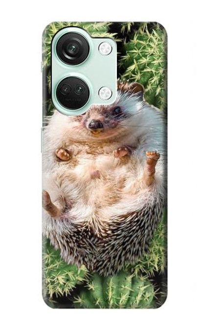 W3863 Pygmy Hedgehog Dwarf Hedgehog Paint Hülle Schutzhülle Taschen und Leder Flip für OnePlus Nord 3