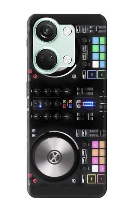 W3931 DJ Mixer Graphic Paint Hülle Schutzhülle Taschen und Leder Flip für OnePlus Nord 3