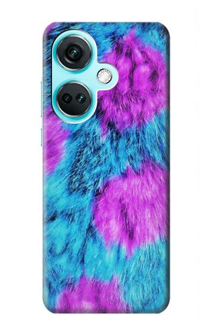 W2757 Monster Fur Skin Pattern Graphic Hülle Schutzhülle Taschen und Leder Flip für OnePlus Nord CE3