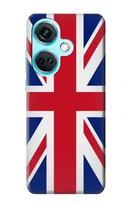 W3103 Flag of The United Kingdom Hülle Schutzhülle Taschen und Leder Flip für OnePlus Nord CE3