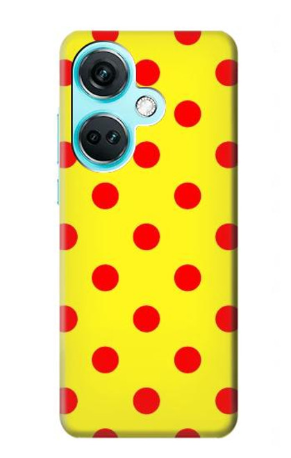 W3526 Red Spot Polka Dot Hülle Schutzhülle Taschen und Leder Flip für OnePlus Nord CE3