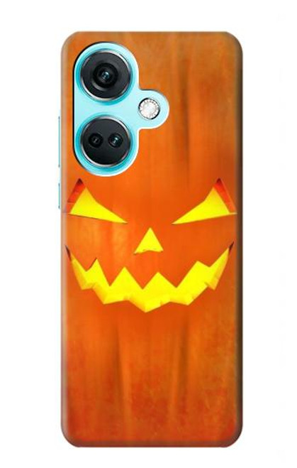 W3828 Pumpkin Halloween Hülle Schutzhülle Taschen und Leder Flip für OnePlus Nord CE3